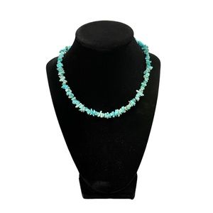 Turquoise Necklace with Sterling Silver Clasp